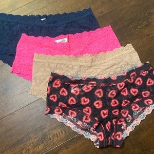 Hanky Panky Assorted 4-Pack Boyshort